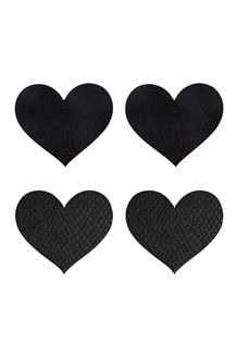 Pasties Classic Black Hearts