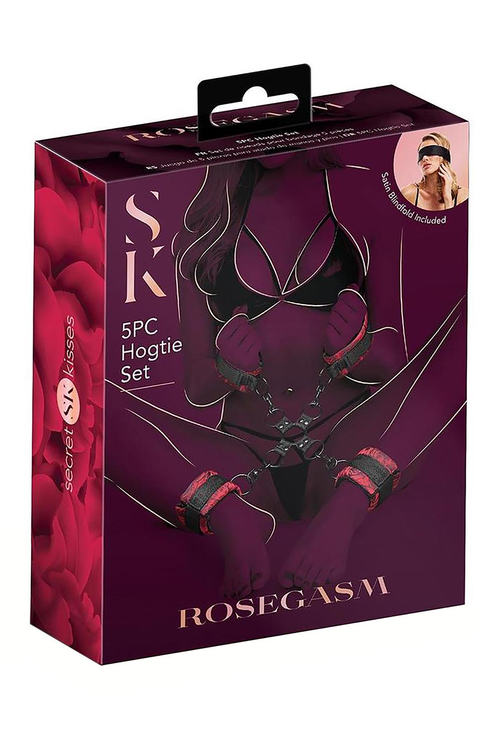 SECRET KISSES ROSEGASM 5PC HOGTIE SET
