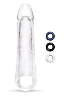 Clear View Penis Extender with Ball Loop Extra Girthy