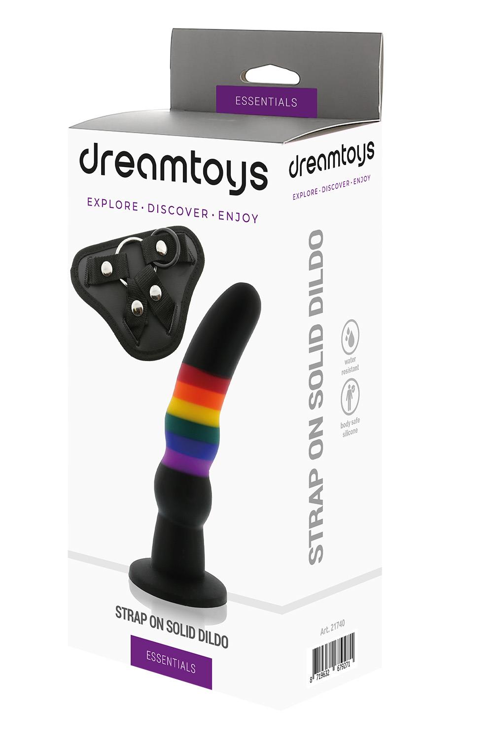 ESSENTIALS STRAP ON SOLID DILDO