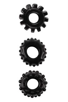 Set Of 3 Cockrings Black