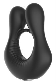 Strong Vibrating Cockring Black