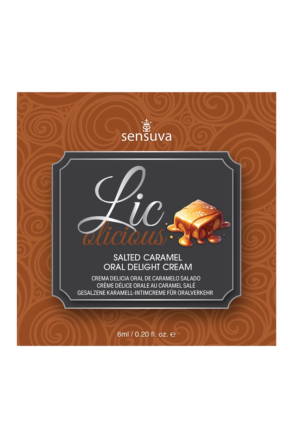 SENSUVA LIC-O-LICIOUS ORAL DELIGHT CREAM SALTED CARAMEL 6 ML