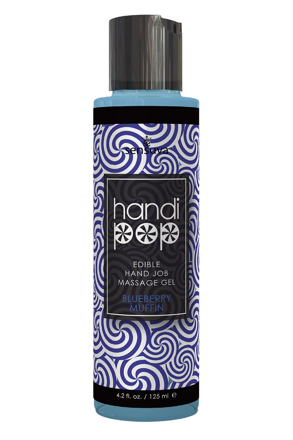 SENSUVA HANDIPOP EDIBLE MASSAGE GEL BLUEBERRY MUFFIN 125ML