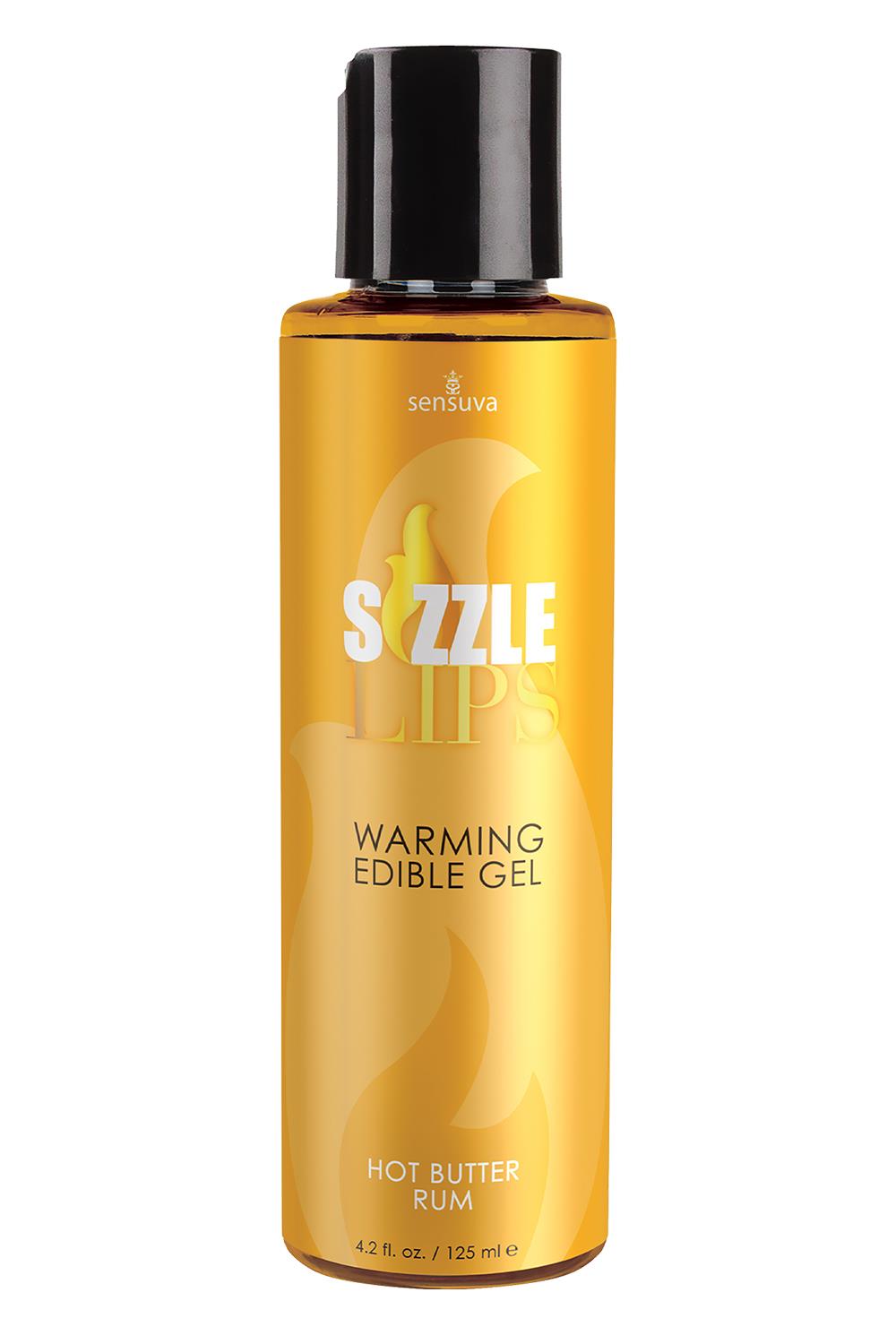 SENSUVA SIZZLE LIPS WARMING GEL BUTTER RUM 125ML