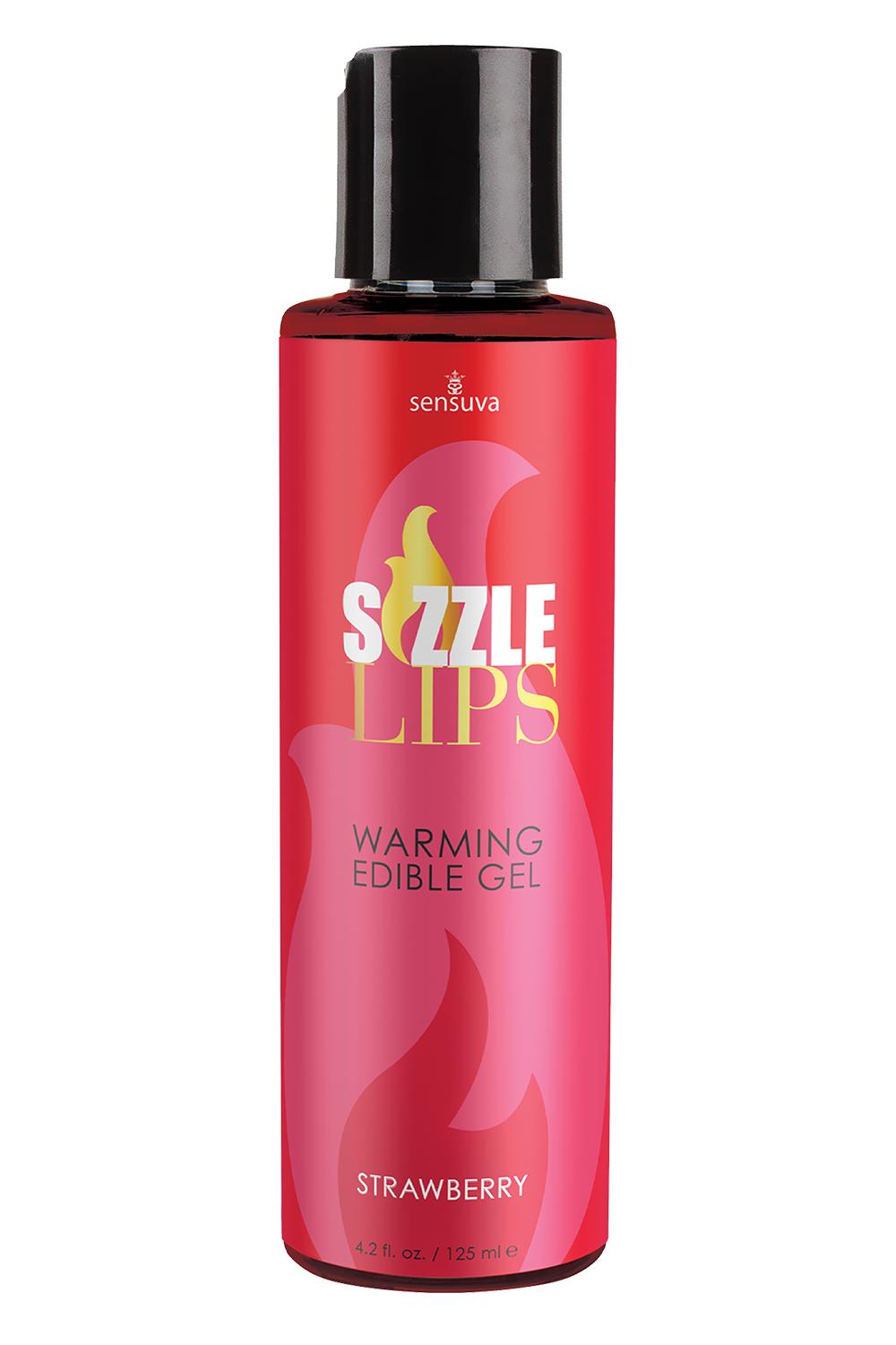 SENSUVA SIZZLE LIPS WARMING GEL STRAWBERRY 125ML