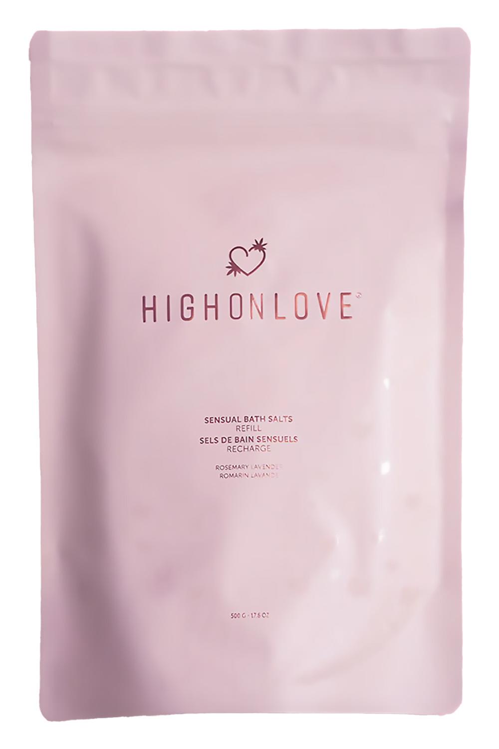 HIGH ON LOVE REFILL FOR SENSUAL BATH SALTS 500G