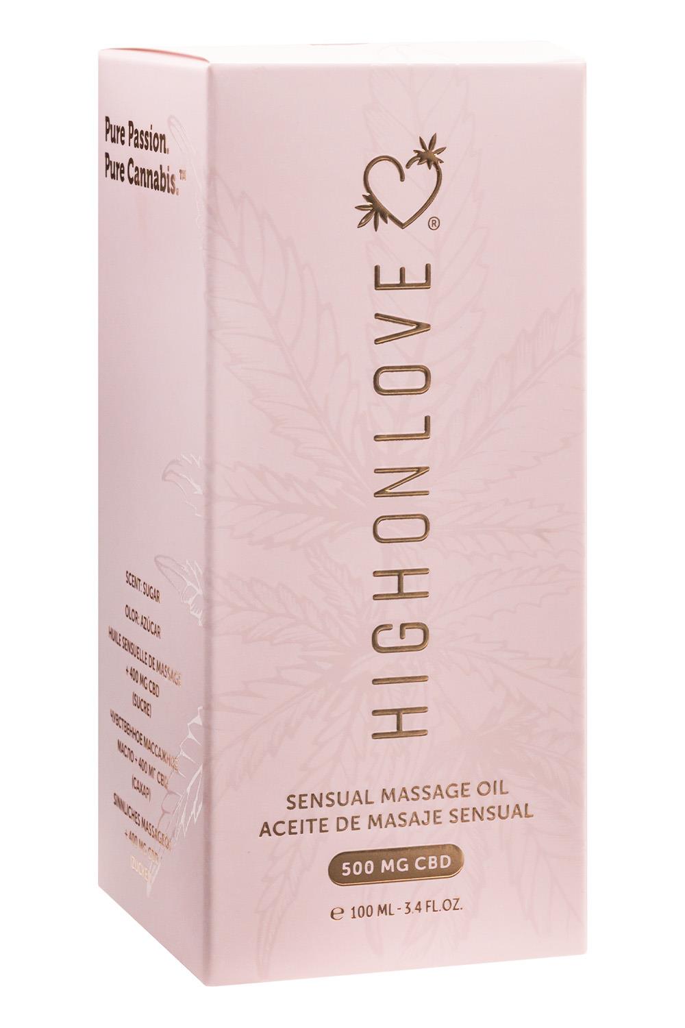 HIGH ON LOVE CBD SENSUAL MASSAGE OIL SUGAR HIGH 100ML