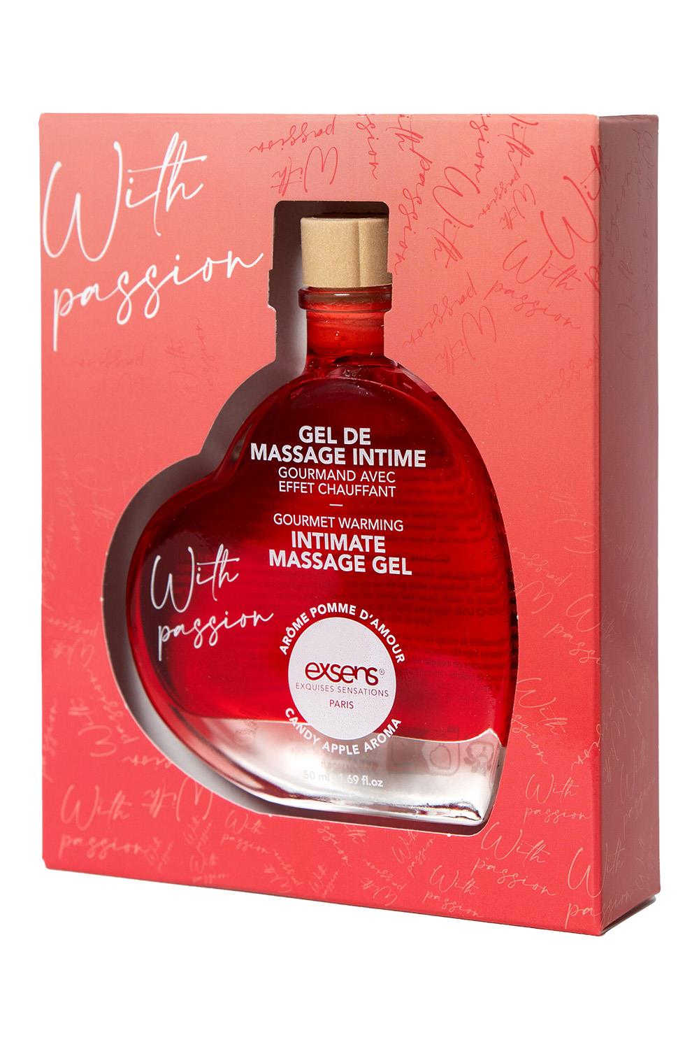 EXSENS WITH PASSION - CANDY APPLE AROMA  MASSAGE GEL 50ML