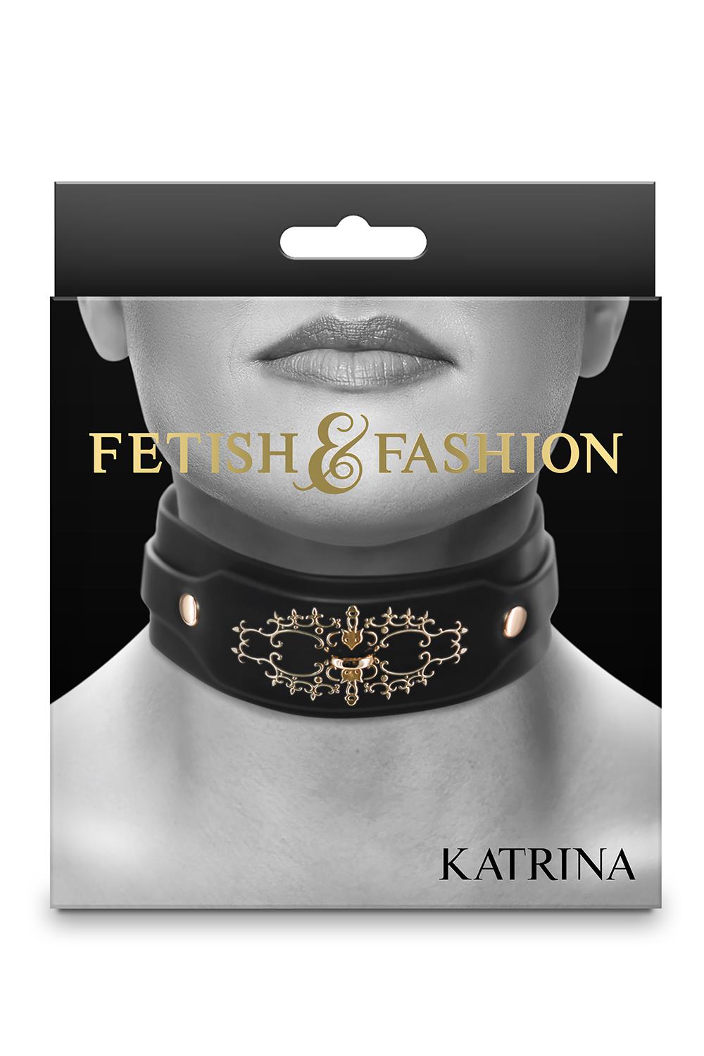 FETISH & FASHION KATRINA COLLAR BLACK