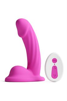 Curve Vibrating 5 Inch Dildo Pink