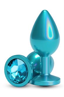 Iridescent Teal Medium Clear