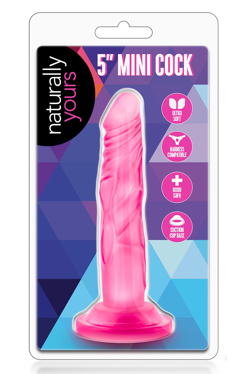 NATURALLY YOURS 5 INCH MINI COCK PINK
