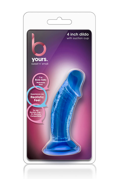 B YOURS SWEET N SMALL 4 INCH DILDO BLUE