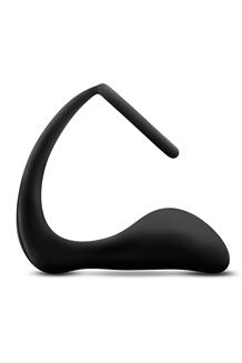 Platinum Cock Ring Plug Black