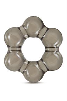 Stay Hard Thick Bead Cock Ring Black