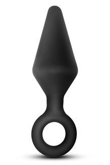 Platinum Silicone Loop Plug Large Black