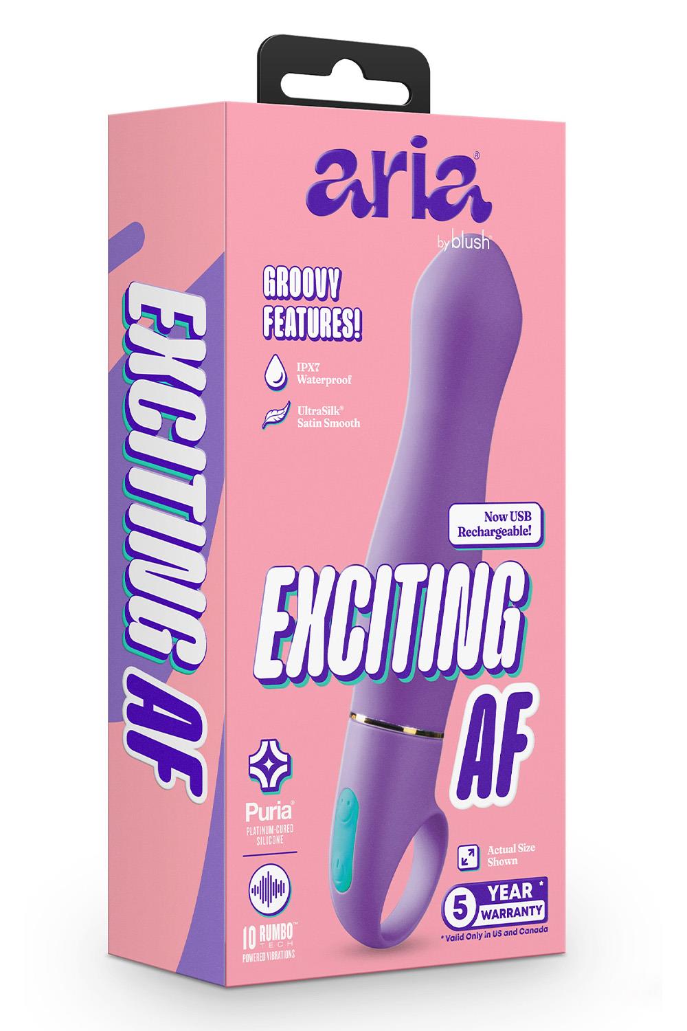 ARIA EXCITING AF 2.0 RECHARGEABLE VIBE INDIGO