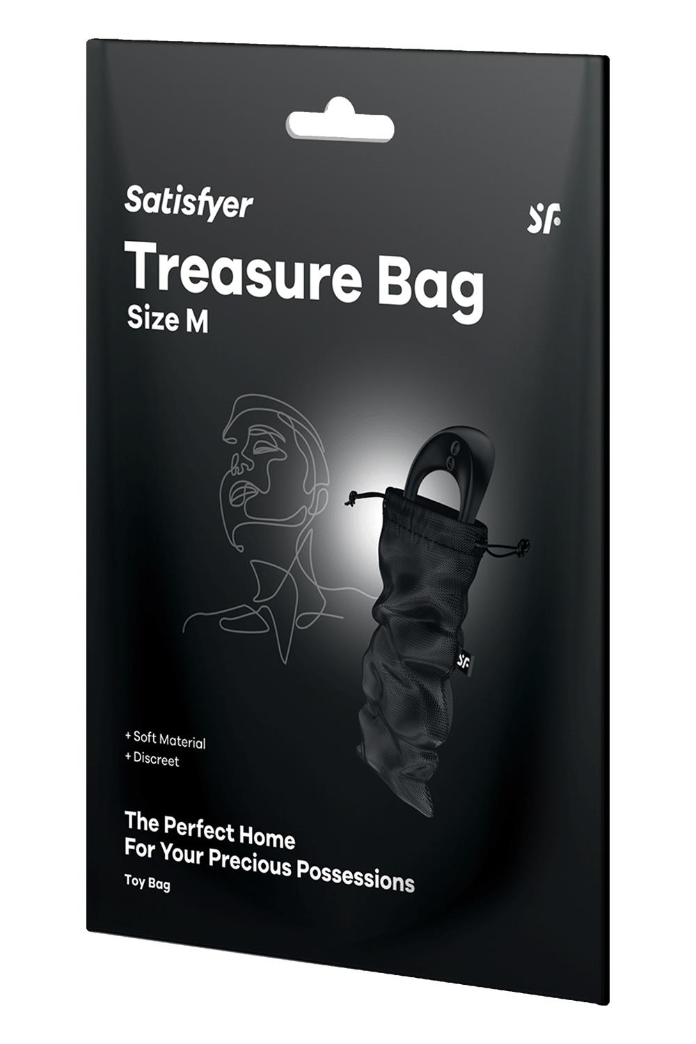 SATISFYER TREASURE BAG M BLACK