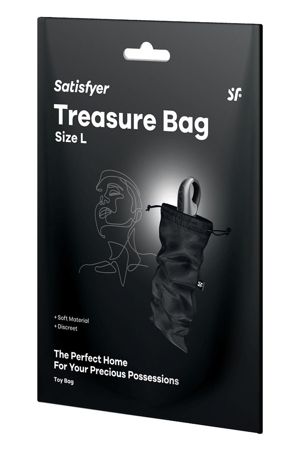 SATISFYER TREASURE BAG L BLACK