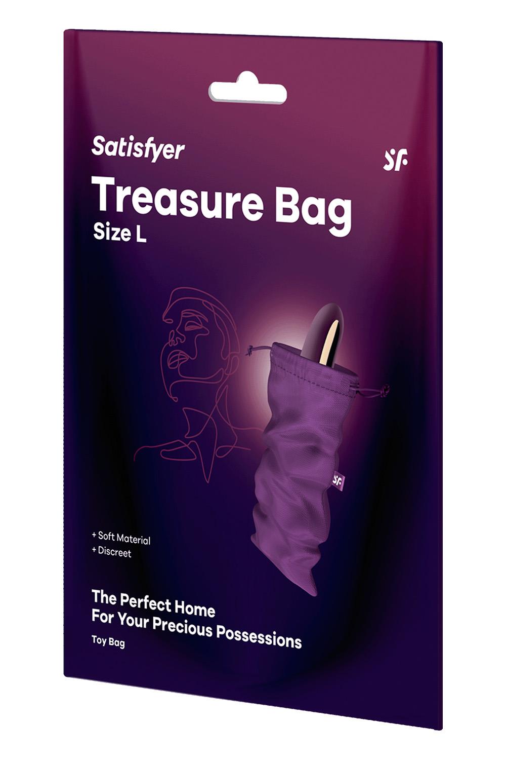 SATISFYER TREASURE BAG L PURPLE