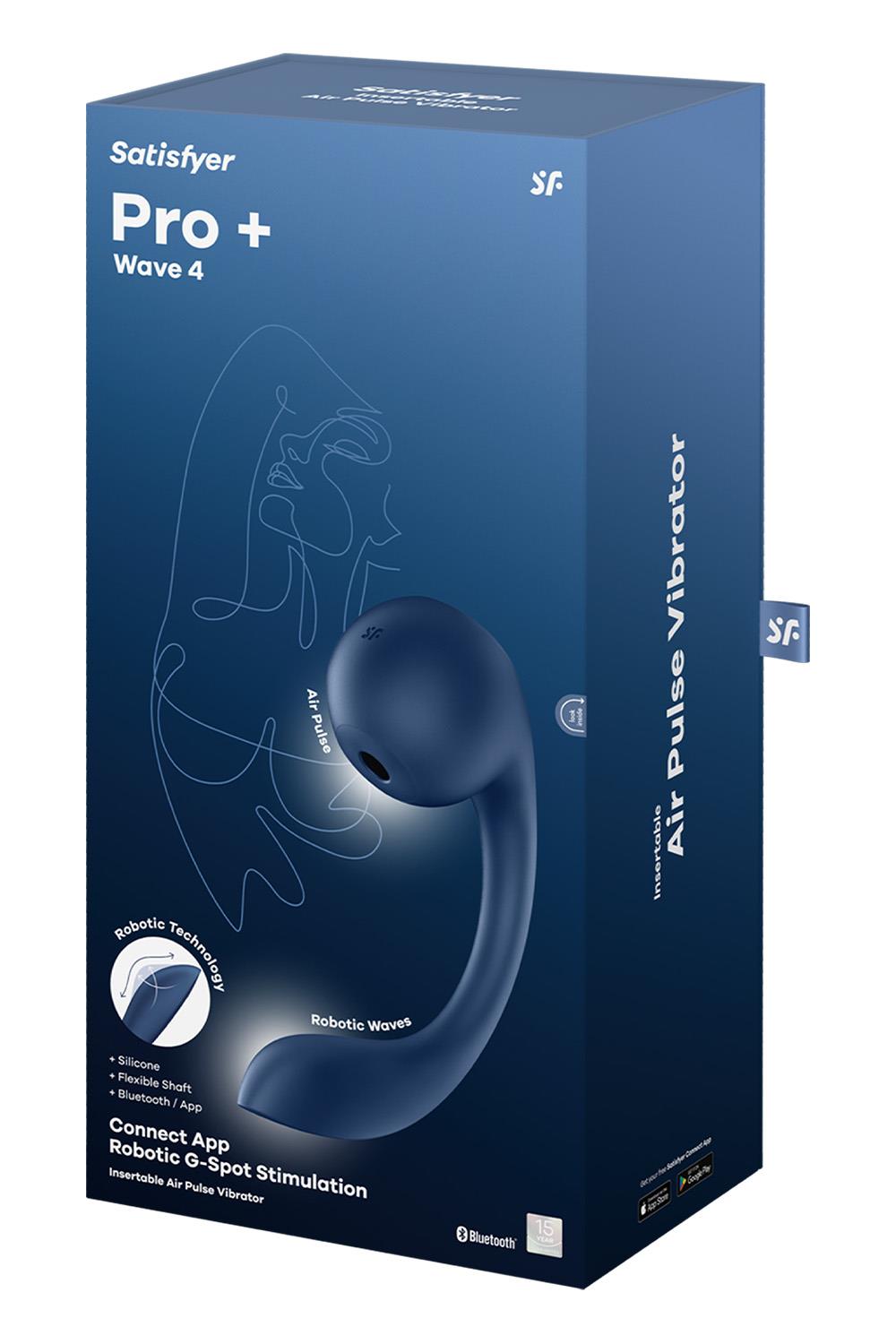 SATISFYER PRO+ WAVE 4 CONNECT APP DARK BLUE