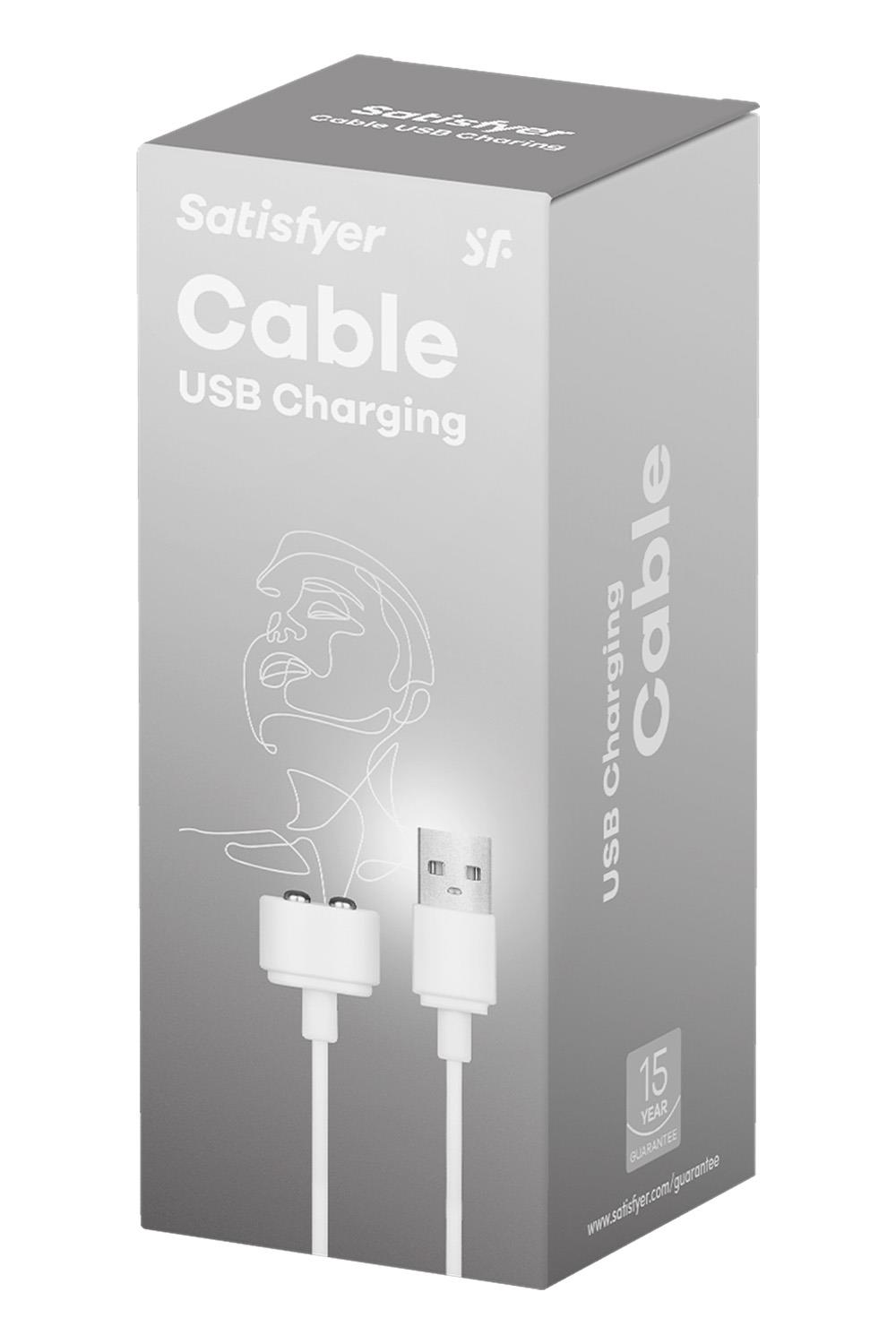 SATISFYER USB CHARGING CABLE WHITE