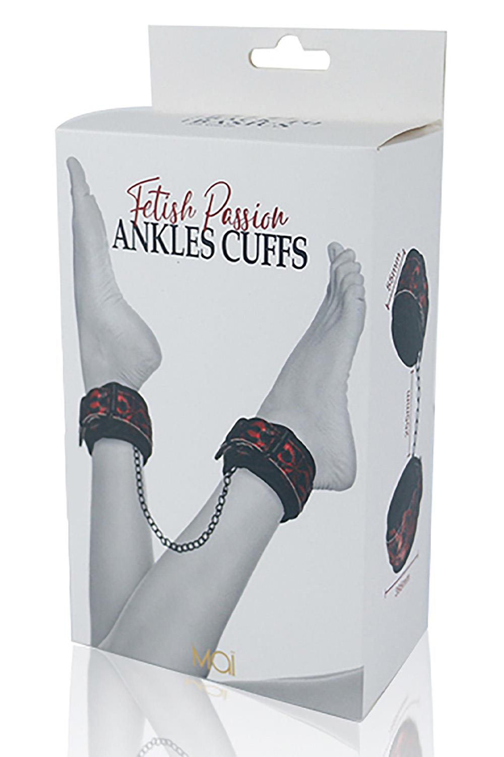 BTB FETISH ANKLES CUFFS RED