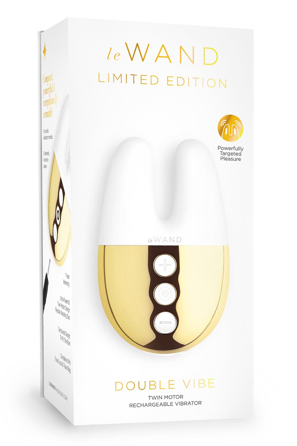 LE WAND DOUBLE VIBE WHITE GOLD