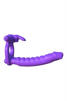 Silicone Double Penetrator Rabbit Purple