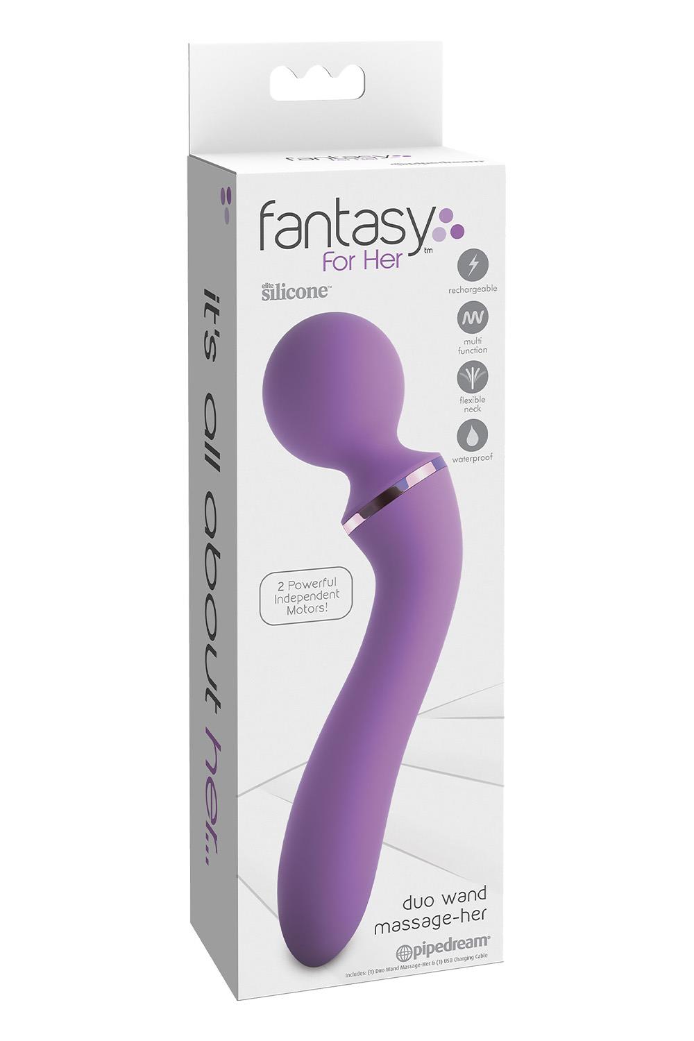 FANTASY FOR HER DUO WAND MASSAGE-HER PURPLE