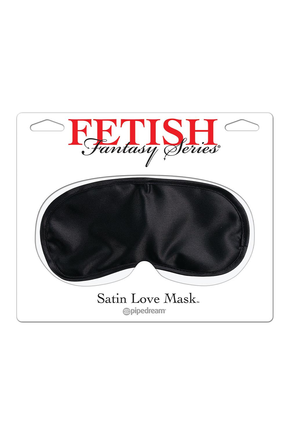 FETISH FANTASY SERIES SATIN LOVE MASK BLACK