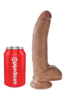 9 Inch Cock with Balls Tan