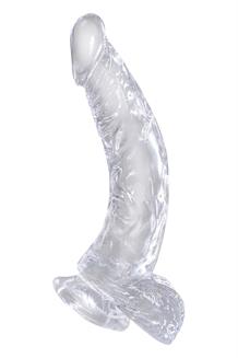 7.5 Inch Cock with Balls Clear