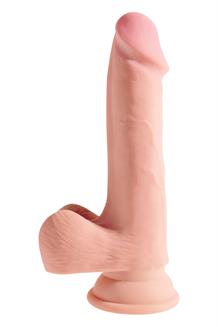 7.5 Inch Triple Density Cock with Balls Light