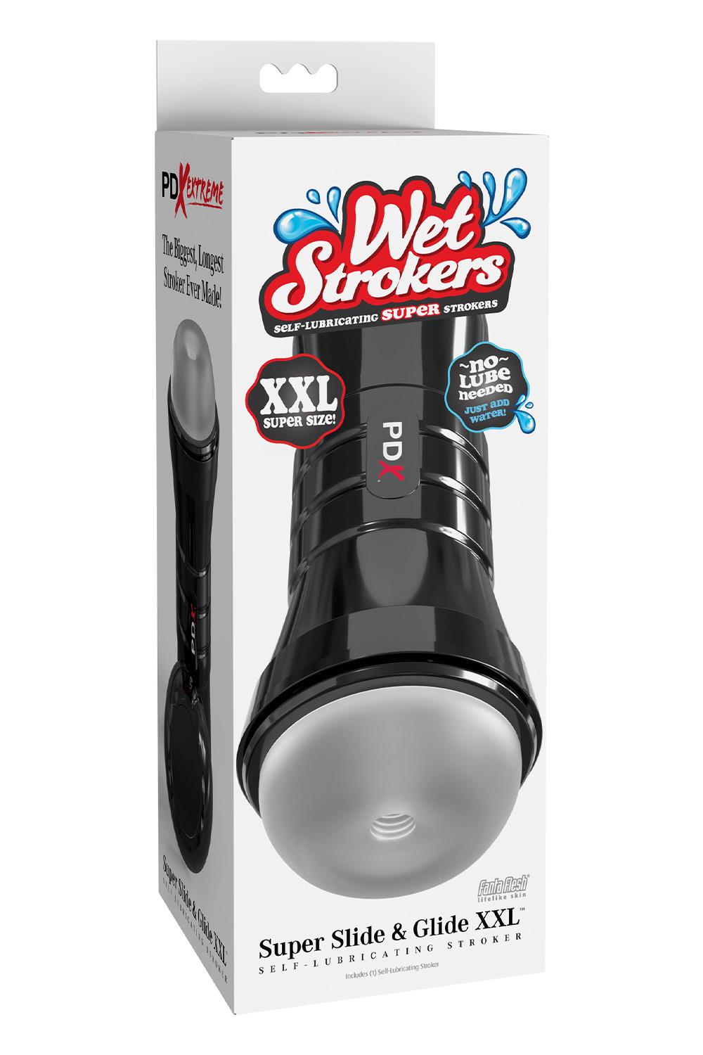 PDX EXTREME WET STROKER SUPER SLIDE AND GLIDE XXL FROSTED