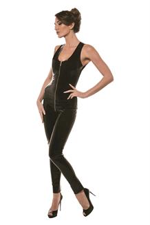 Lusty Lines Catsuit Black