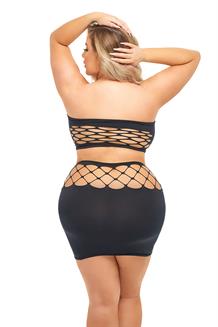 NET WORTH 2 PCS BANDEAU SET BLACK, QS