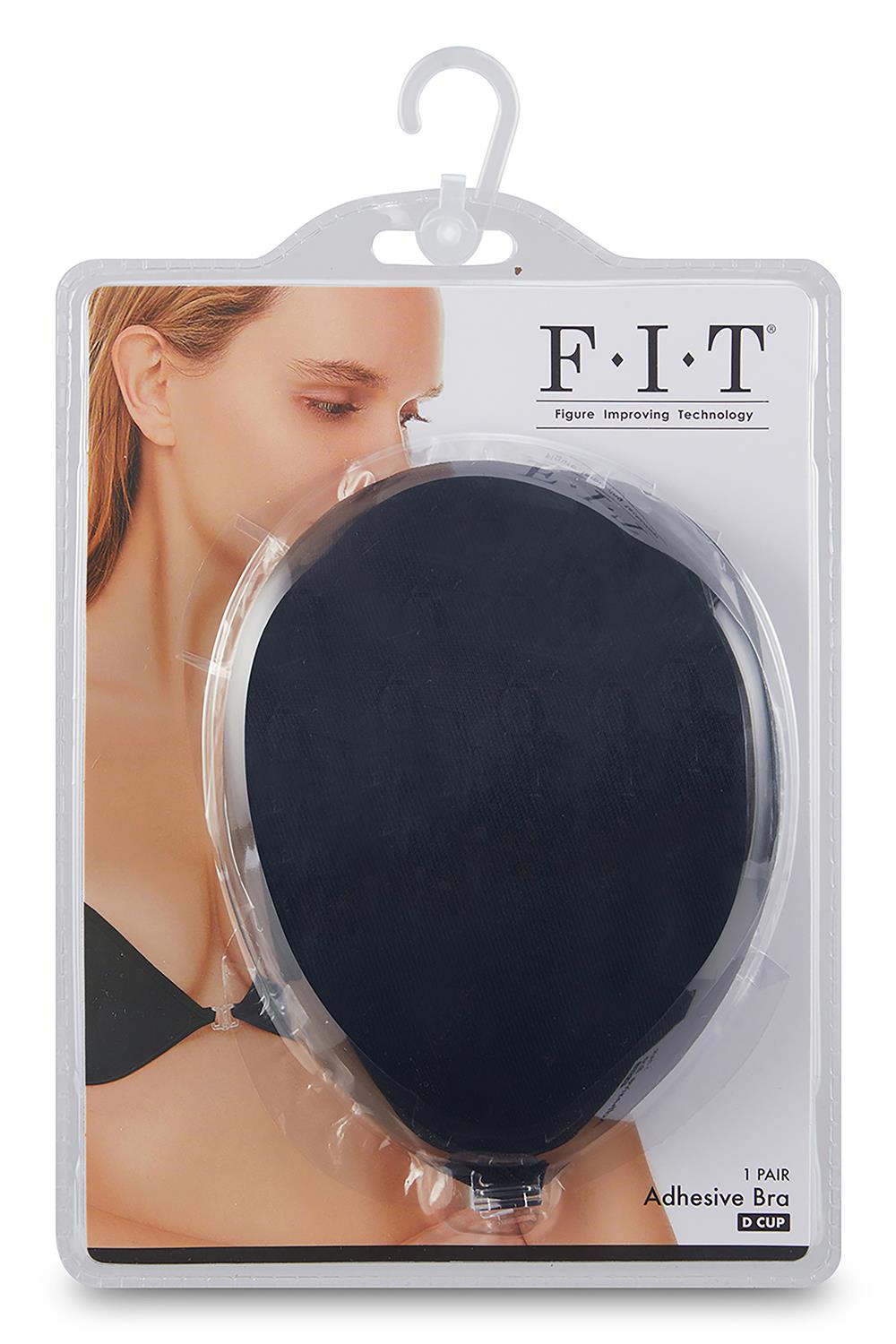 FIT CLOTH ADHESIVE SILICONE BRA BLACK