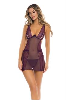 Sneak Peak Chemise Set Purple