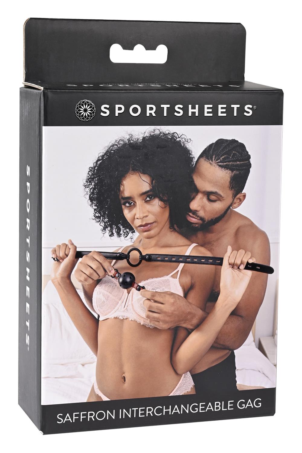 SPORTSHEETS SAFFRON INTERCHANGEABLE GAG BLACK