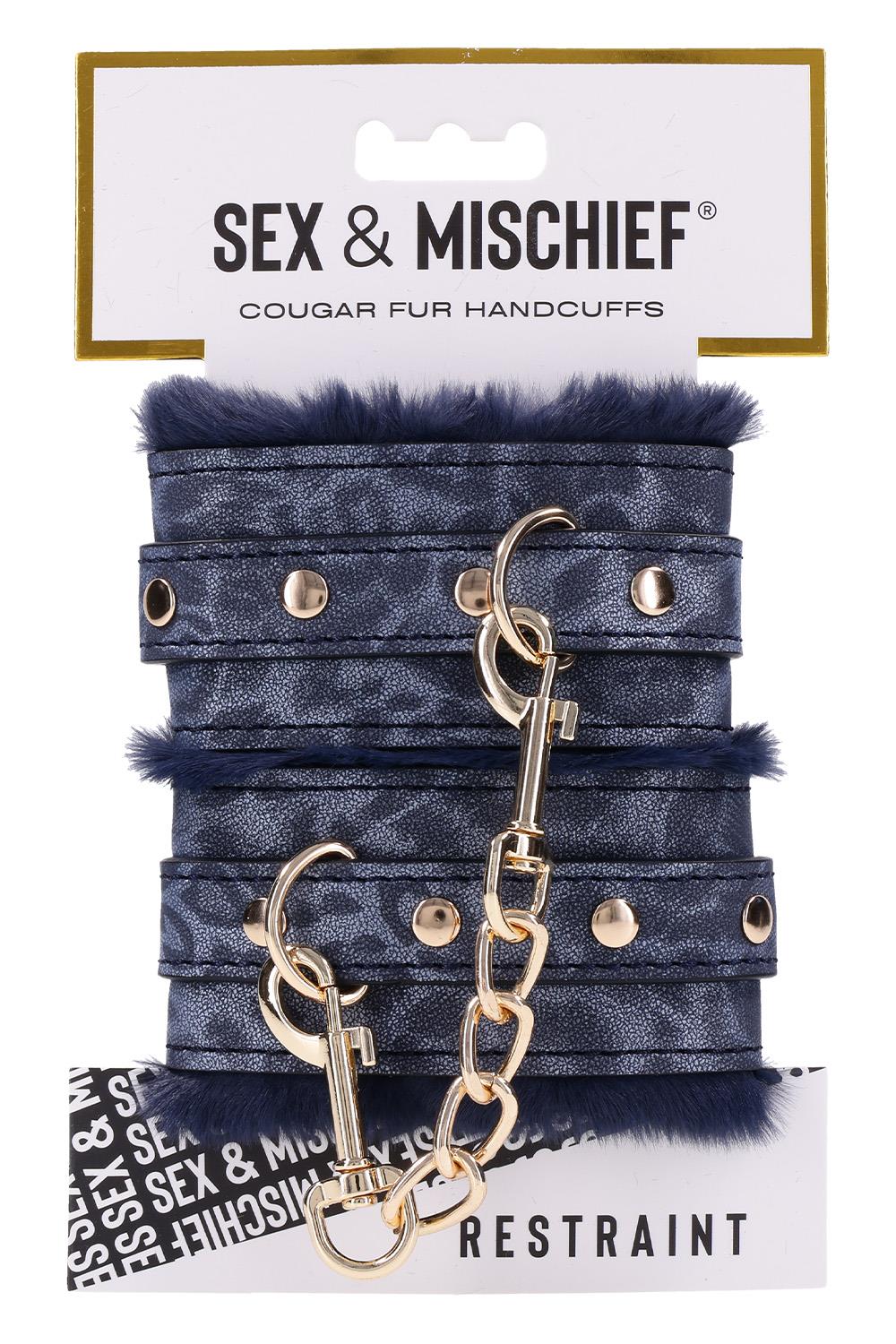 SPORTSHEETS COUGAR FUR HANDCUFFS