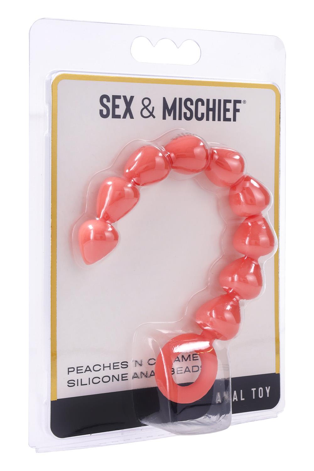 PEACHES 'N CREAME SILICONE ANAL BEADS
