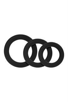 F-61 3 Piece C-Ring Set Black