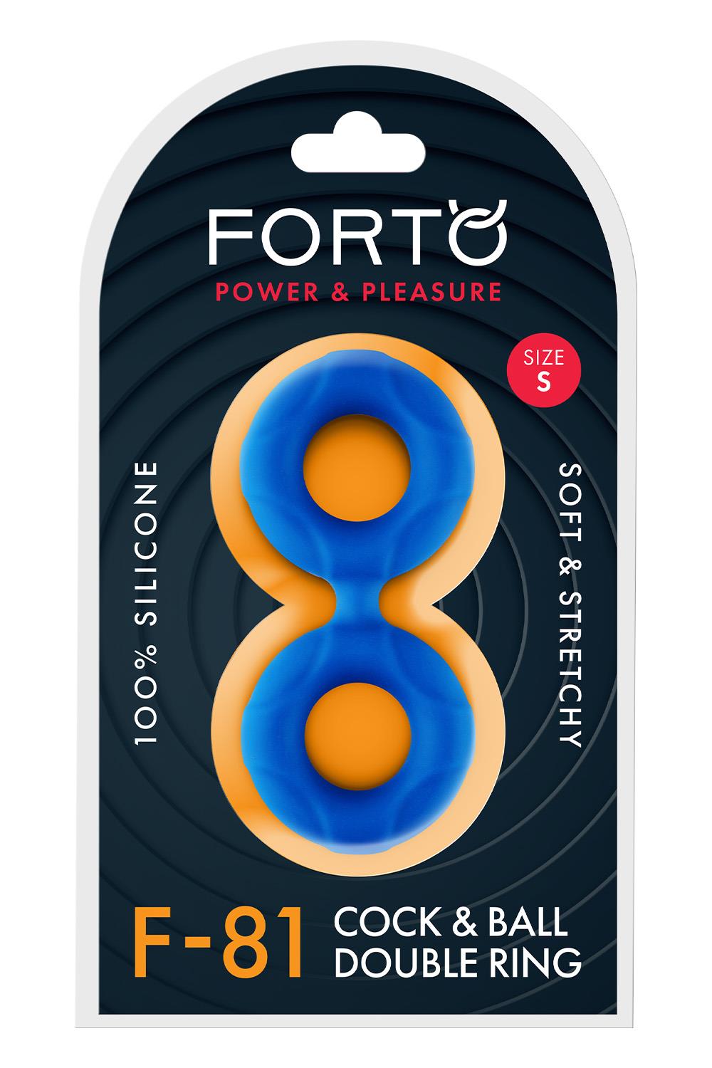 FORTO F-81 DOUBLE RING 44MM BLUE