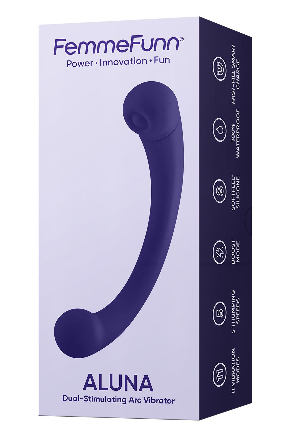 FEMMEFUNN ALUNA DUAL STIMULATING VIBRATOR PURPLE