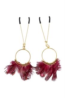 Nipple Clamps with Feathers