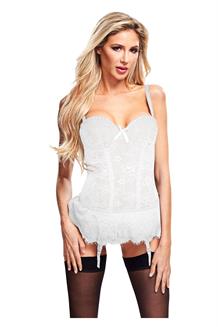 Bustier And Gstring White