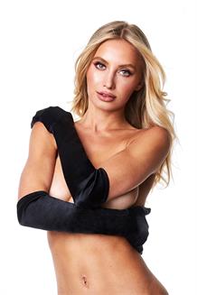 Satin Opera Glove, Black