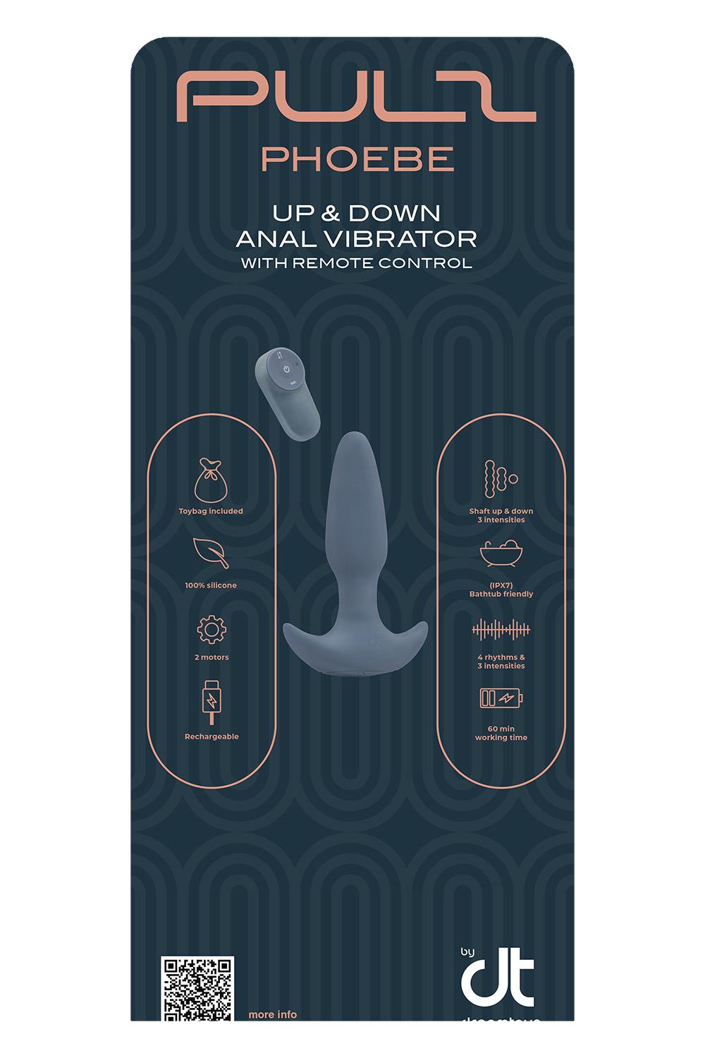 INLAY DREAMTOYS PULZ PHOEBE UP & DOWN ANAL VIBRATOR WITH REMOTE CONTROL